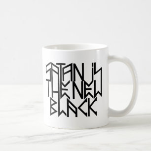 Satan är den nya svarten No.3 (svarten) Kaffemugg