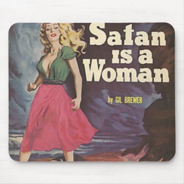 satan är en kvinna! musmatta (Framsidan)
