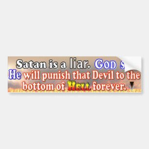 Satan är en Liar Bildekal