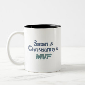 Satan är kristendomen Två-Tonad mugg