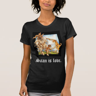 Satan är love. tee shirt