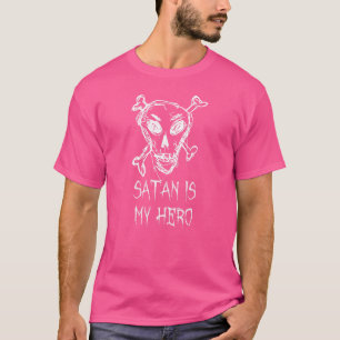 Satan är min hjälte Halloween-kostym Word Design T Shirt