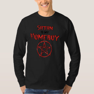 Satan Är Min Kompis Satanisk Satanism Pentagram 1 T Shirt
