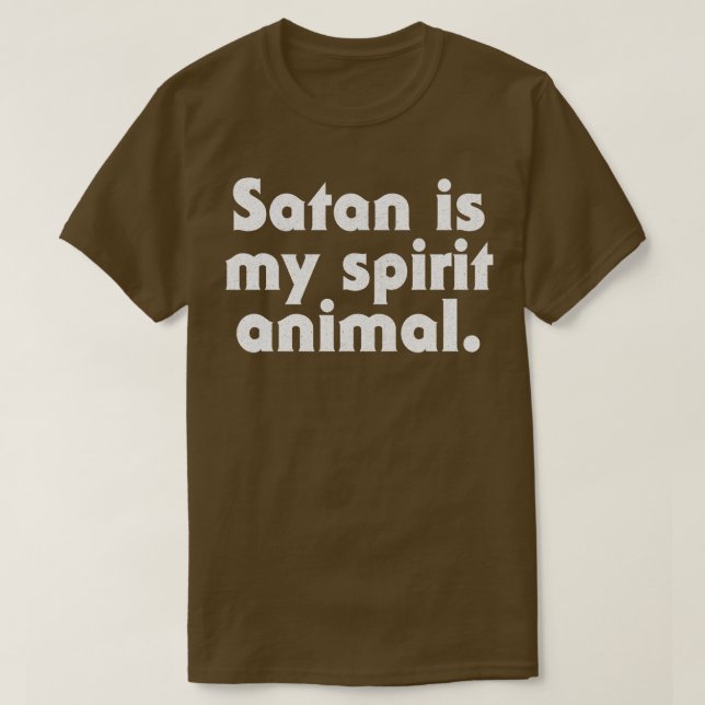 Satan är mitt andrattdjur t shirt (Design framsida)