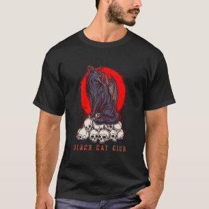 Satan Cat Satanic Demonic Djävulen Kitten 666 Kat T Shirt