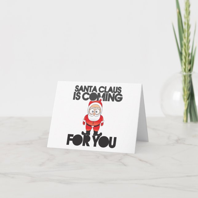 Satan Claus Humor Helgkort (Framsida)