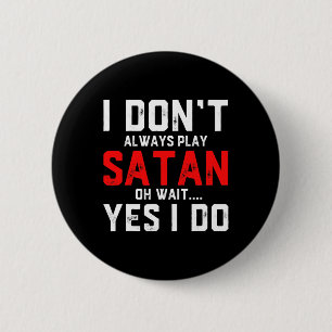 Satan Costume Djävulen Halloween Costume Satan Knapp