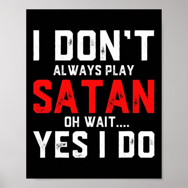 Satan Costume Djävulen Halloween Costume Satan Poster (Framsidan)