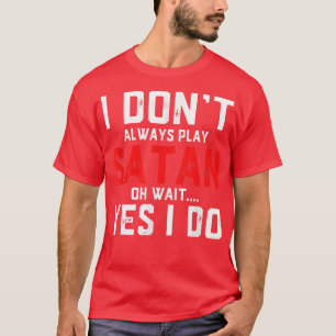 Satan Costume Djävulen Halloween Costume Satan T Shirt