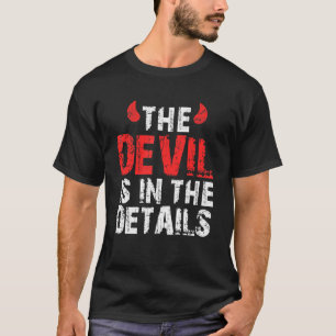 Satan Djävul Sägande Djävulen Lurar I Detaljen T Shirt