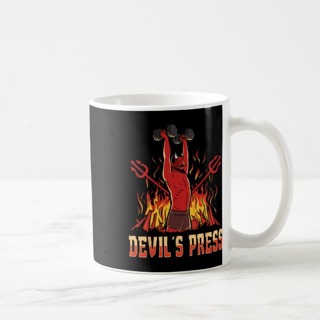 Satan Djävulen DemPress Bodybuilding Kaffemugg (Höger)