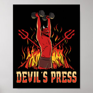 Satan Djävulen DemPress Bodybuilding Poster
