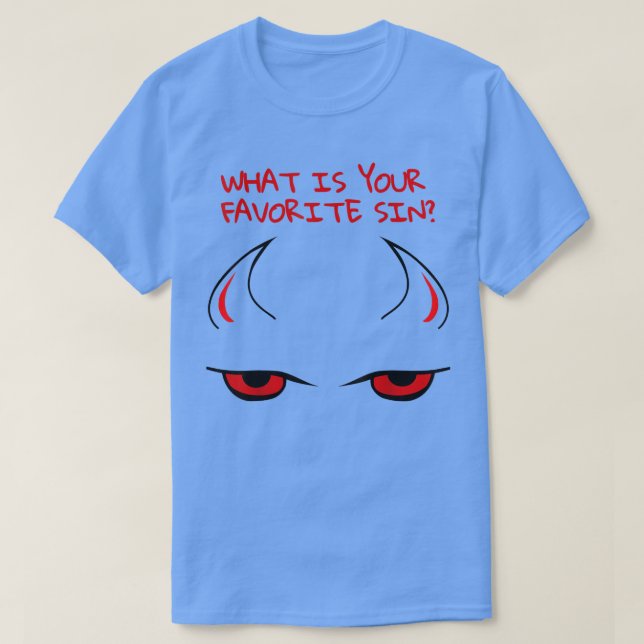 Satan Djävulen Sin Funny Halloween Costume  T Shirt (Design framsida)