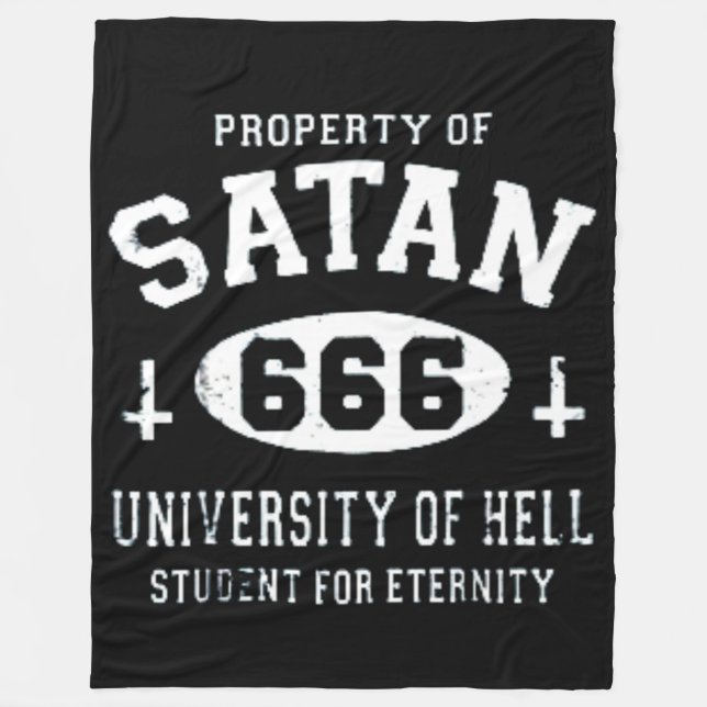 SATAN EGENDOM FLEECEFILT (Framsidan)