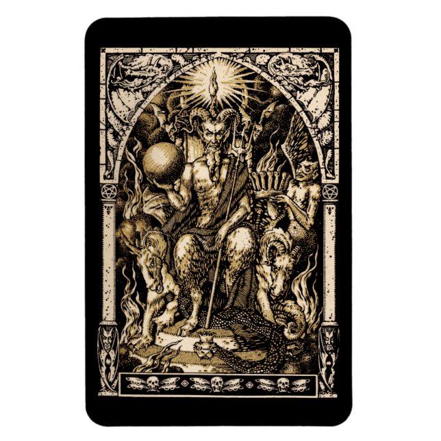 Satan Enthrated 4 x 6 Magnet (Vertikal)