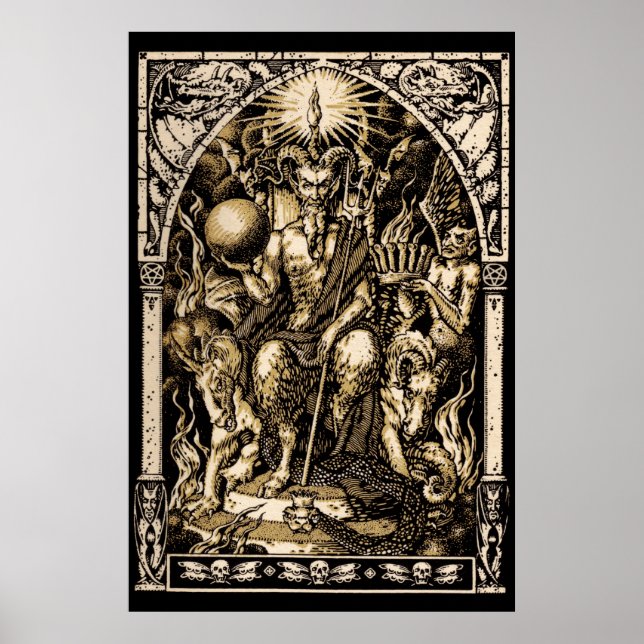 Satan Enthroned 24x36 Art Poster (Framsidan)
