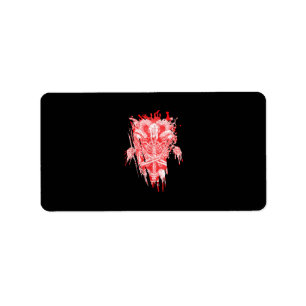 Satan Gift all Hail Goat Satanic Baphome Adressetikett