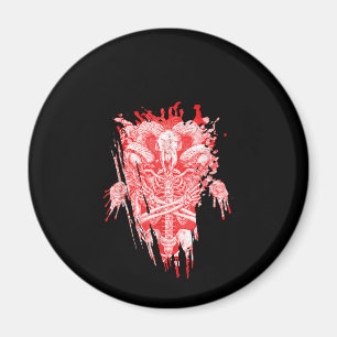 Satan Gift all Hail Goat Satanic Baphome Magnet