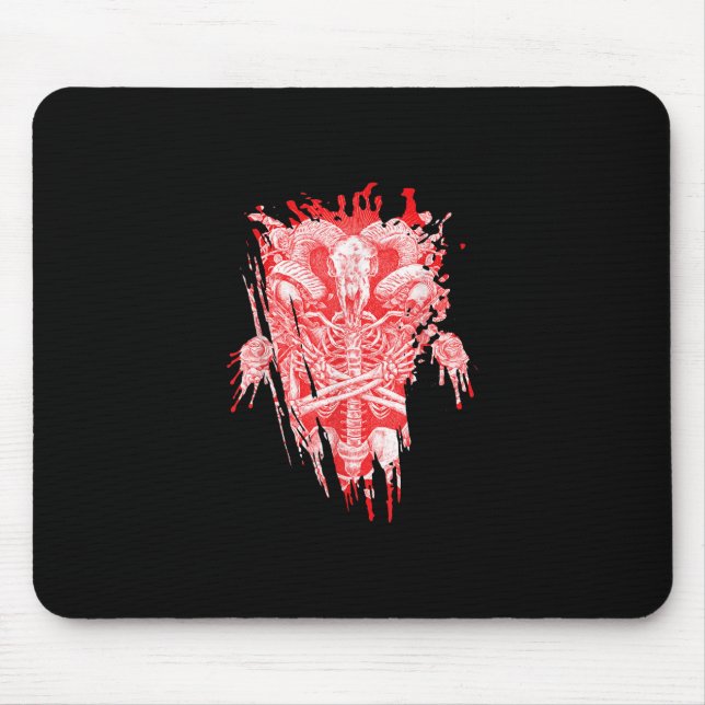 Satan Gift all Hail Goat Satanic Baphome Musmatta (Framsidan)
