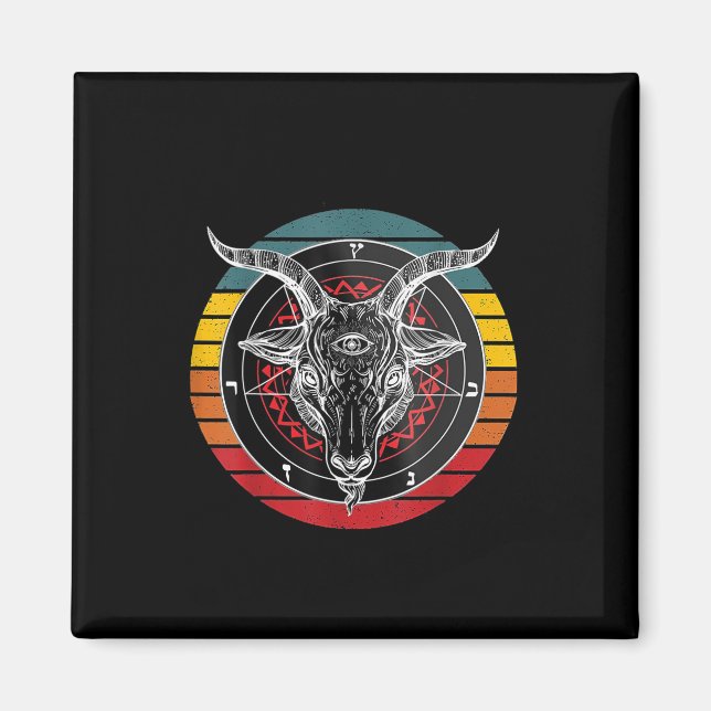 Satan Goat, Goat Gift Magnet (Framsidan)