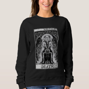 Satan Goat Head Tarot Card Död U T Shirt