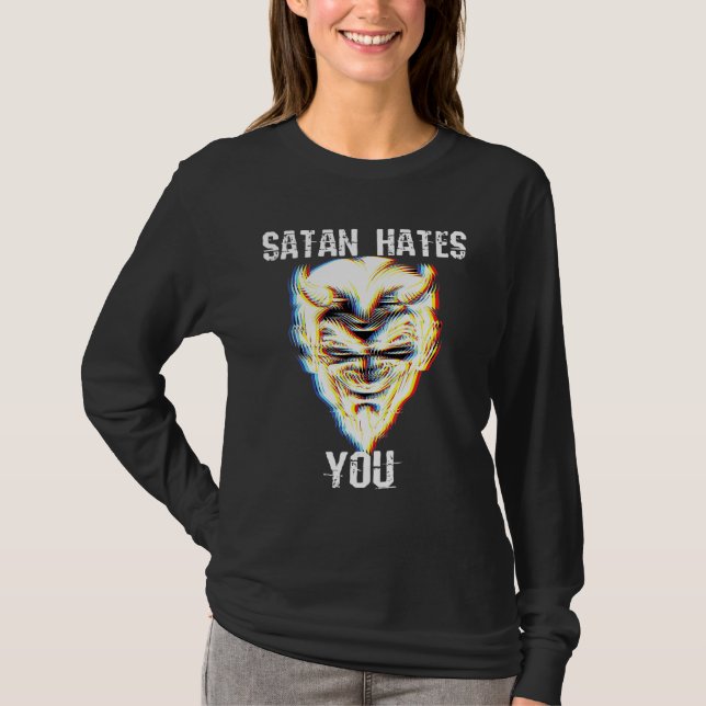 Satan Hates dig T Shirt (Framsida)
