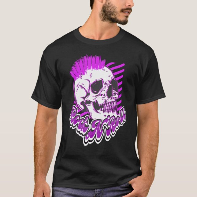 Satan Heavy Punks not Dead Gothic Tattoo Nature Ro T Shirt (Framsida)