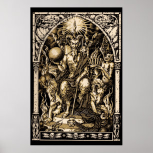 Satan installerar affischen för konst 24x36 poster