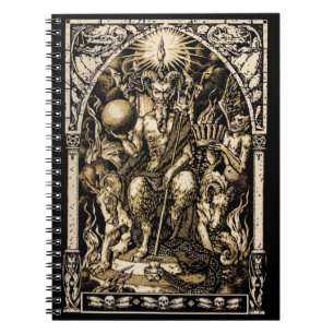 Satan installerar den spiral anteckningsboken anteckningsbok med spiral