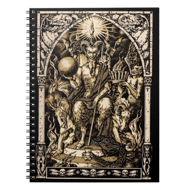 Satan installerar den spiral anteckningsboken anteckningsbok med spiral (Framsidan)