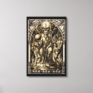 Satan installerar väggkonst för kanfas 16x24 canvastryck