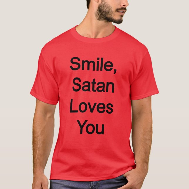Satan Kärlek dig T Shirt (Framsida)