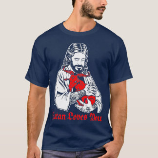 Satan Kärlek Du och Jesus känner till Baphomet T Shirt
