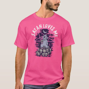 Satan Kärlek Me Satanic Bunny Satanism 1 T Shirt