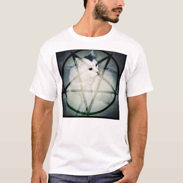 satan katt t-shirt (Framsida)
