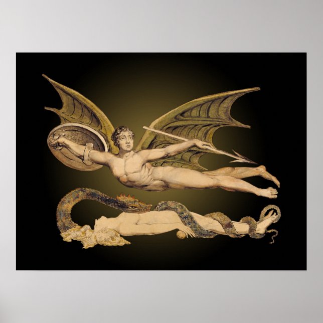 Satan & Kväll 24x18 Art Poster (Framsidan)