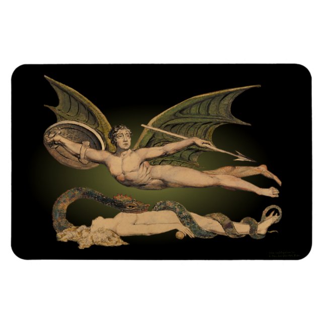 Satan & Kväll Flex Magnet 4 x 6 (Horisontell)