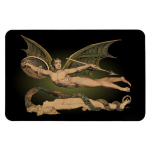 Satan & kvällsladdmagnet 4x6 magnet