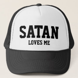 Satan loves me - Cap - Truckercap - Snapback Keps