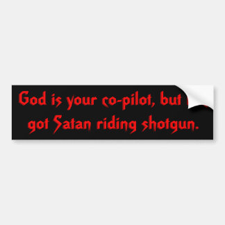 Satan rider pistolen bildekal