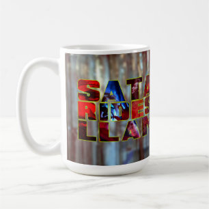Satan Rides a Llama Kaffemugg