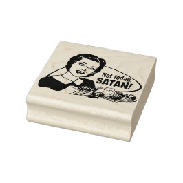 Satan Rubber Frimärke Stämpel