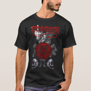 Satan S Förbannelse Klassisk Gammal Dödsmetall Dra T Shirt