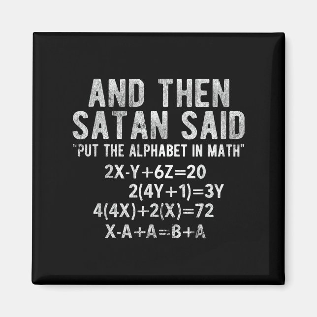 Satan sa alfabet i matmatematik Math Magnet (Framsidan)