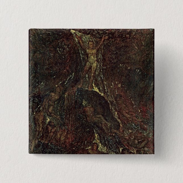 Satan som kallar upp hans legioner knapp (Framsida)