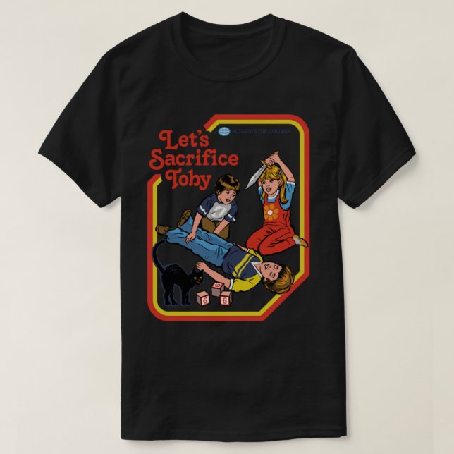 Satan T-ShirtLet's Sacrifice Toby T-Shirt_by Steve T Shirt (Design framsida)