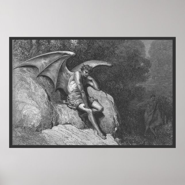 Satan Thinking 36x24 Poster (Framsidan)
