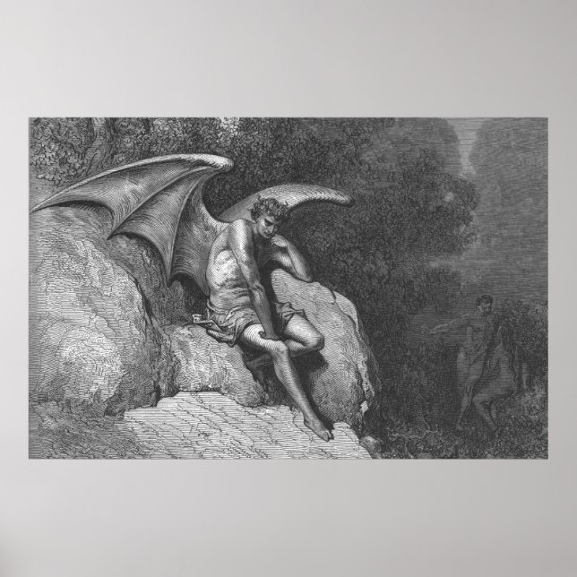 Satan Thinking Poster (Framsidan)