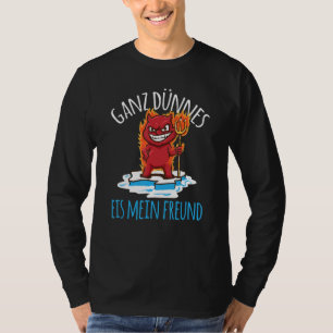 Satan Väldigt Thin Ice Cream Min vän Djävulen T Shirt