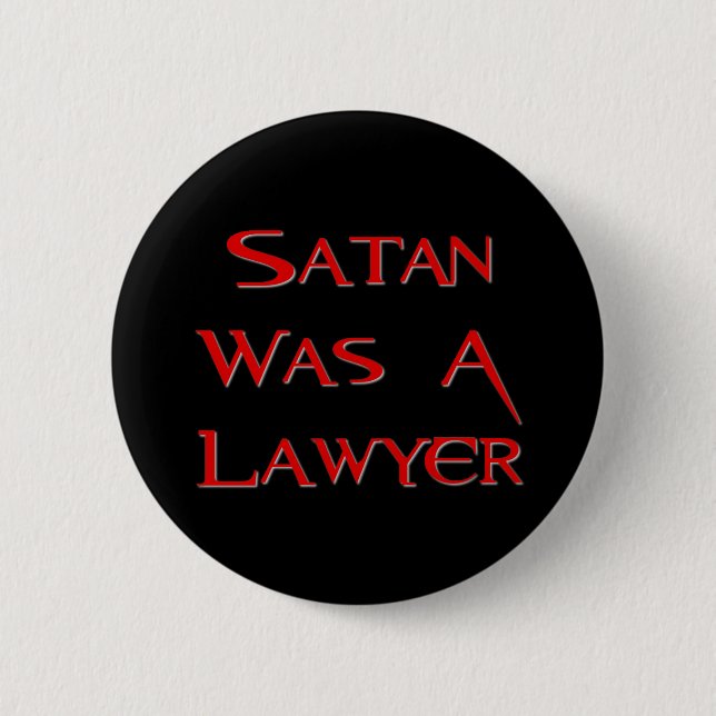 Satan var en advokat knapp (Framsida)